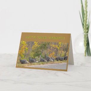 Carte DINDONS - joyeux jour de thanksgiving