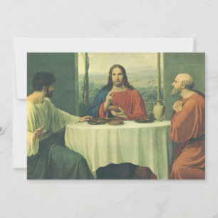 Carte Dîner de gala à Emmaüs avec Jésus-Christ