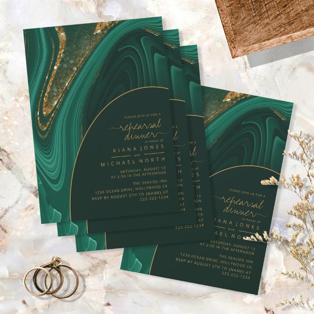 Carte Dîner de répétition de la Parties scintillant Abst (Créateur téléchargé)