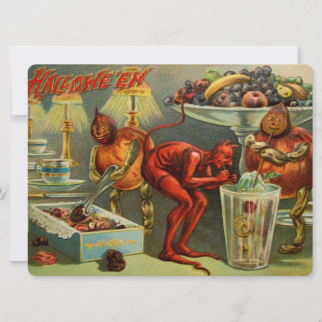 Carte Dîner d'Halloween (Devant)