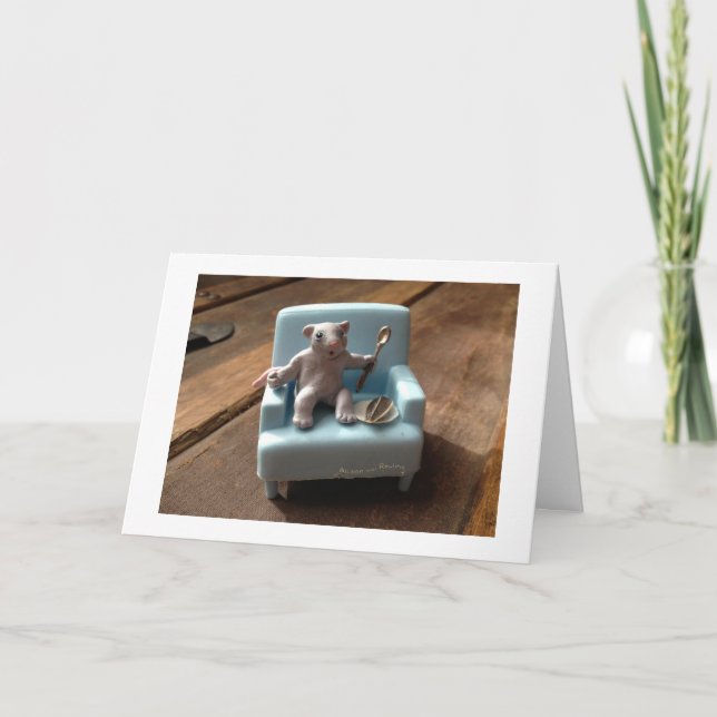 Carte Dîner pour une petite souris (Devant)