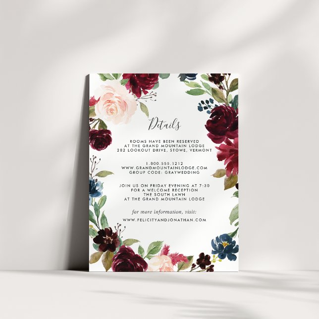 Carte d'information de l'invité Radiant Bloom (Créateur téléchargé)