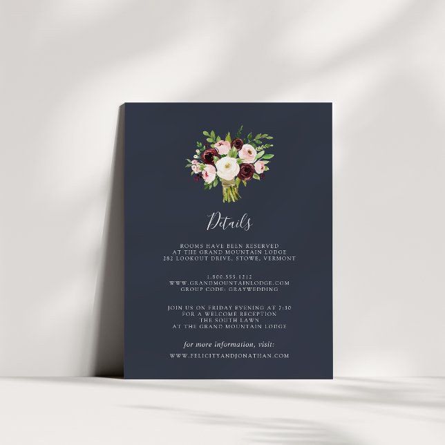 Carte d'information de l'invité Romance de minuit (Créateur téléchargé)