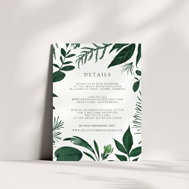 Carte d'information de l'invité Wild Forest (Créateur téléchargé)