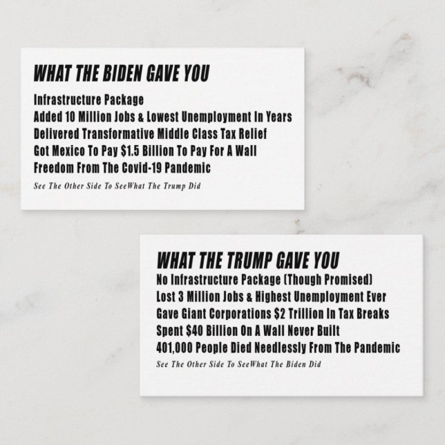 Carte d'information de vote (Devant / Derrière)