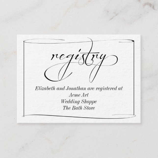 Carte d'information du Registre du Mariage de scri (Devant)