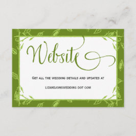 Carte d'information du site Internet Mariage Feuil