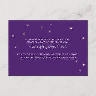 Carte d'information RSVP Whimsy Fireflets