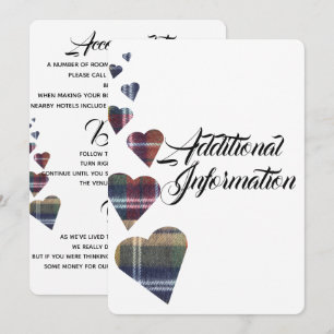 Carte d'information supplémentaire Tartan