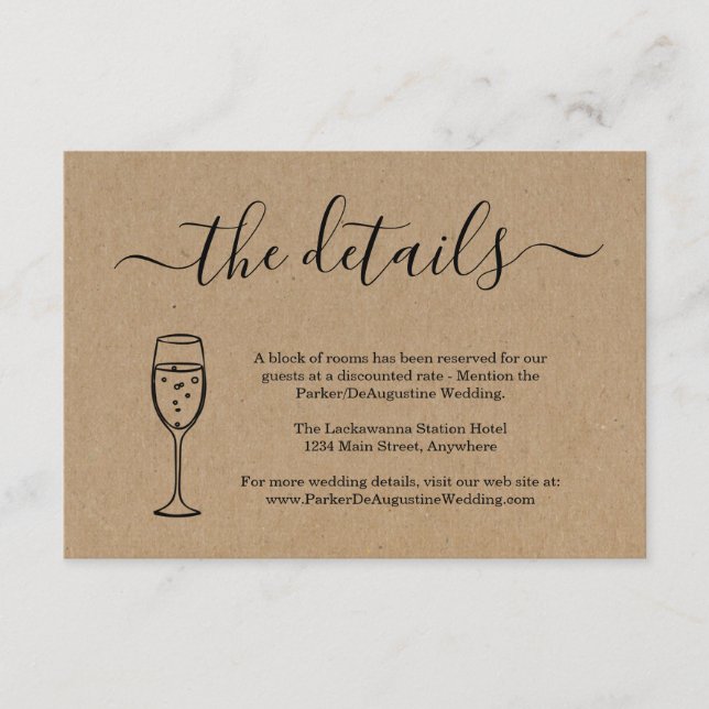 Carte d'information sur le champagne Détail Carte  (Devant)