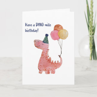 Carte DINO-mite anniversaire !