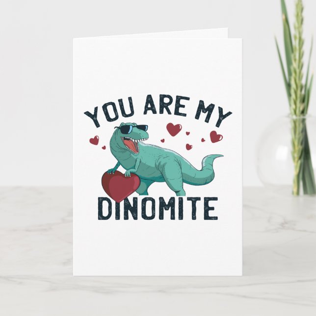 Carte Dinomite Humour de la Saint-Valentin (Devant)