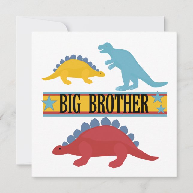 Carte Dinosaur Big Brother (Devant)