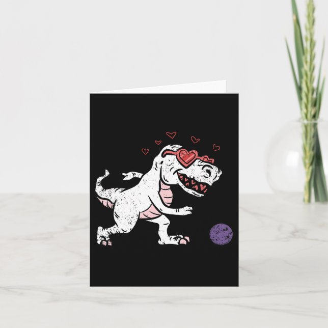 Carte Dinosaur Bowling Valentines Journée Hommes Femmes  (Devant)
