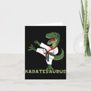 Carte Dinosaur Karaté Drôle Karatesaurus T-Rex Graphique