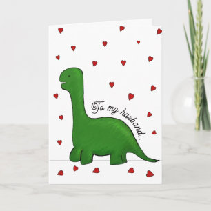 Carte Dinosaur mariage anniversaire mari