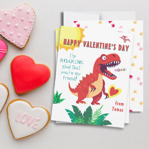 Carte Dinosaur Valentines Heureuse Sainte-Valentin