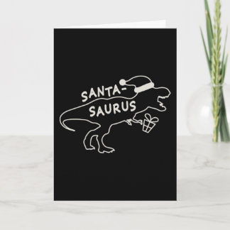 Carte Dinosaure Christmas Kid Venin, Family Xmas Costume