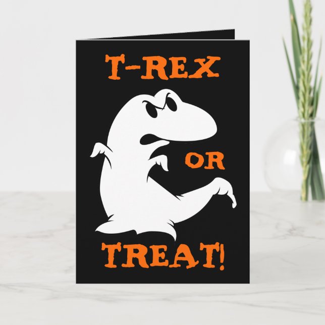 Carte Dinosaure Halloween (Devant)