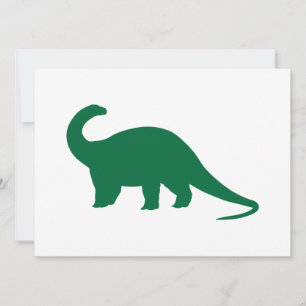 Carte Dinosaure Vert