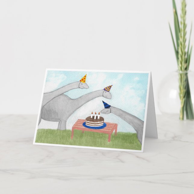 Carte Dinosaurs 3rd Birthday (Devant)