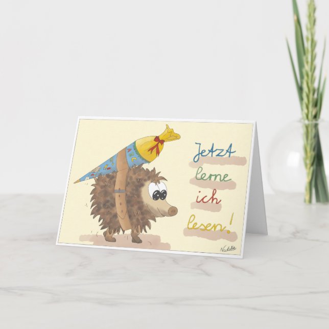 Carte d'inscription - dessinée à la main (Devant)