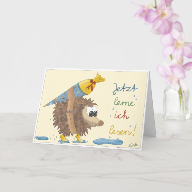 Carte d'inscription - dessinée à la main (Orchidée)