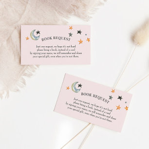 Carte d'insertion de demande de carnet de Baby sho