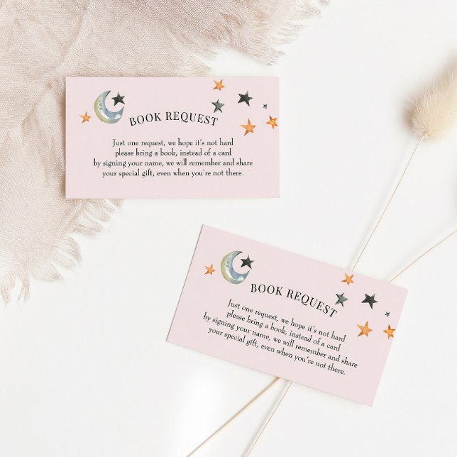 Carte d'insertion de demande de carnet de Baby sho (Créateur téléchargé)