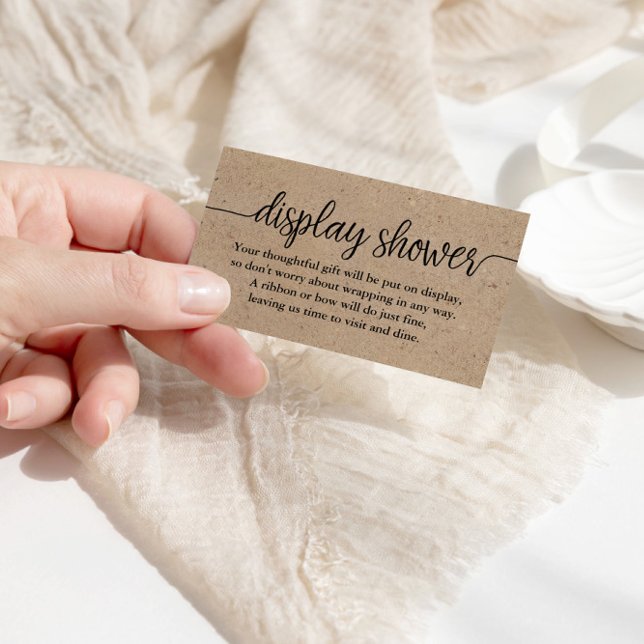 Carte d'insertion de douche d'affichage de script  (Créateur téléchargé)