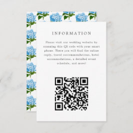 Carte d'insertion de Faire-part de mariage Blue Hy