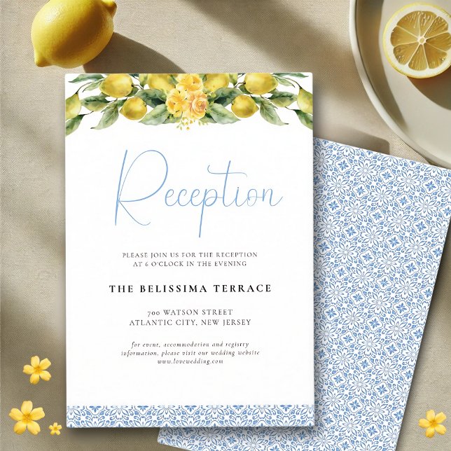 Carte d'insertion de la réception La Dolce Vita (Créateur téléchargé)