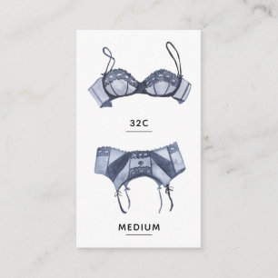Carte d'insertion de la taille de la lingerie nupt