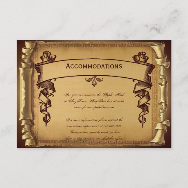 Carte d'insertion de Mariage de temps (Devant)