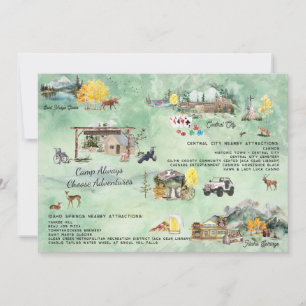Carte d'insertion des aventures de camp à toujours