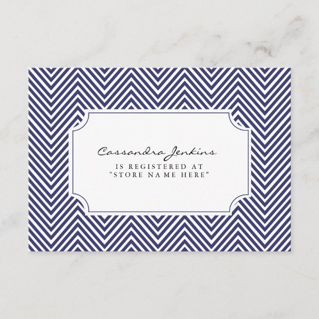 Carte d'insertion du registre des Baby showers nau (Devant)