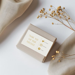 Carte d'insertion Gold et white Social Links.