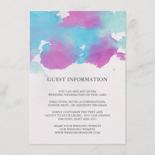 Carte d'insertion Mariage Dreams Vibrant