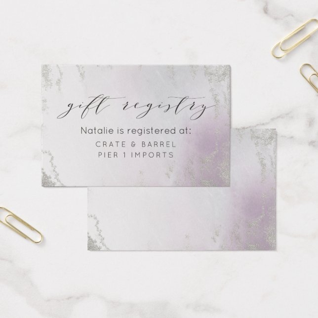 Carte d'insertion Ombre Light Purple Luxe (Bureau)