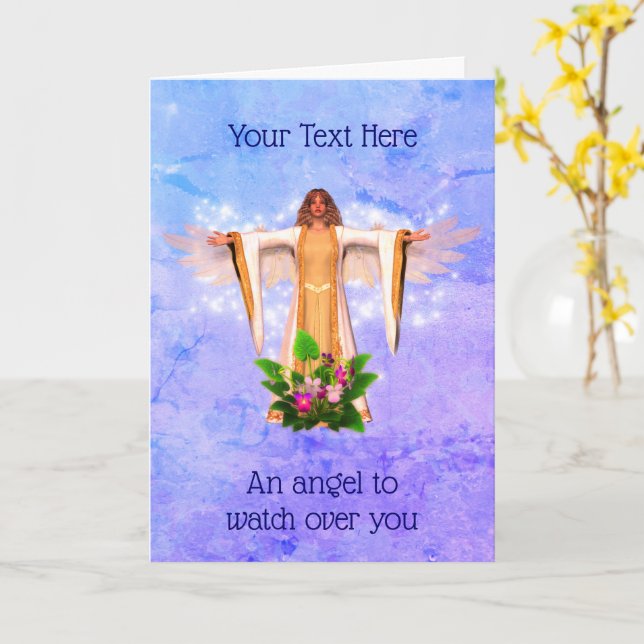 Carte d'inspiration Guardian Angel (Fleur jaune)