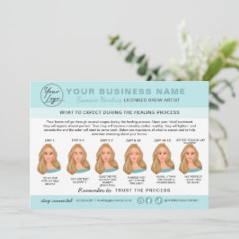 Carte d'instructions pour les soins postérieurs à