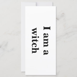 Carte d'intention "Je suis une sorcière"