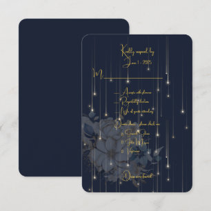 Carte d'intervention Mariage semi-formelle Marine 