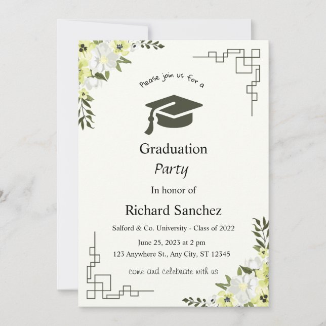 carte d'invitation (Devant)