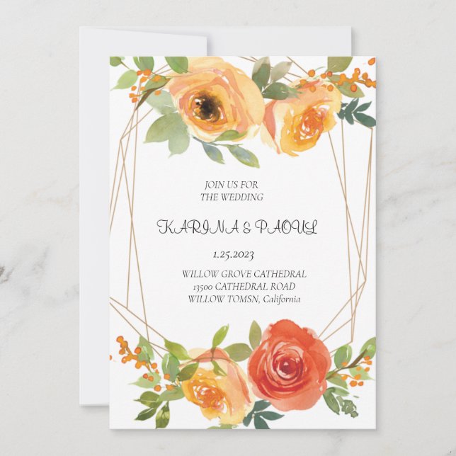 carte d'invitation (Devant)