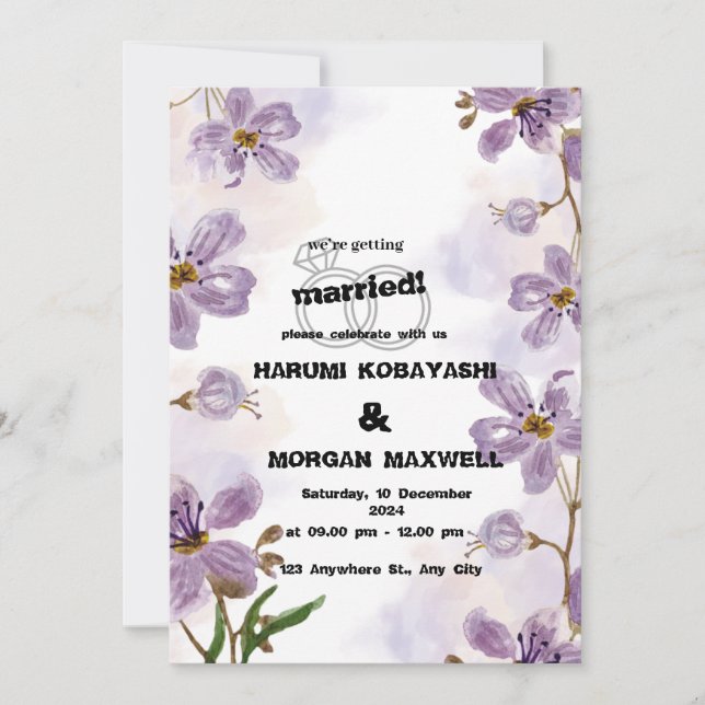 CARTE D'INVITATION (Devant)