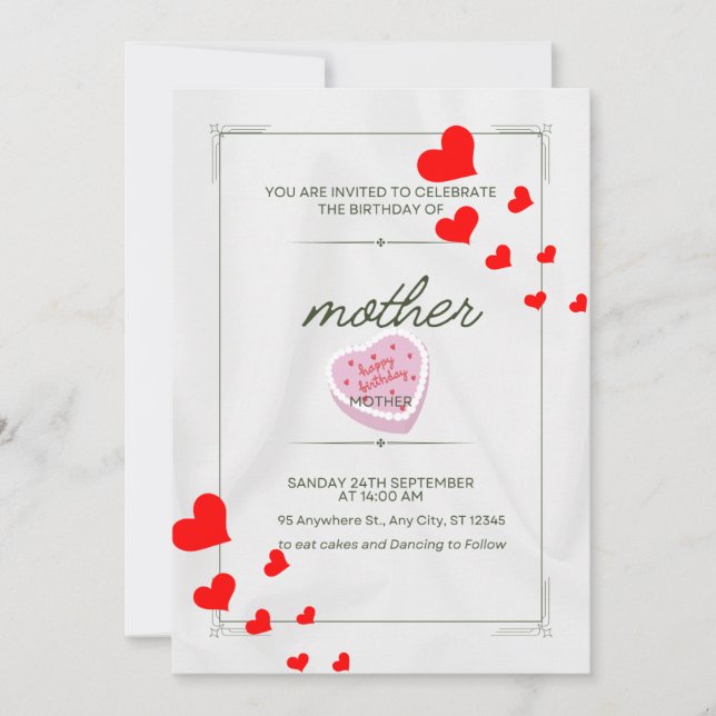 carte d'invitation (Devant)