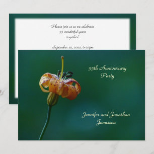 Carte d'invitation 35e anniversaire de mariage Lil