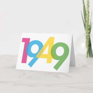 Carte d'invitation 70. Anniversaire - en 1949