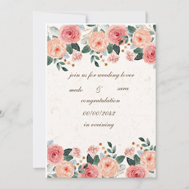 carte d'invitation à désherber (Devant)